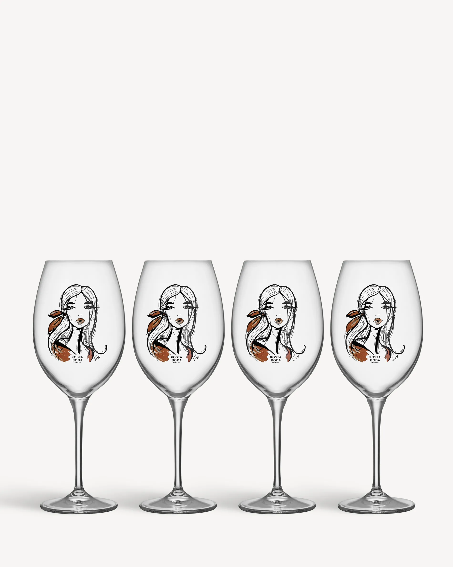 Clearance All about you Wait for her vinglas 52cl 4-pack All About You|Glas