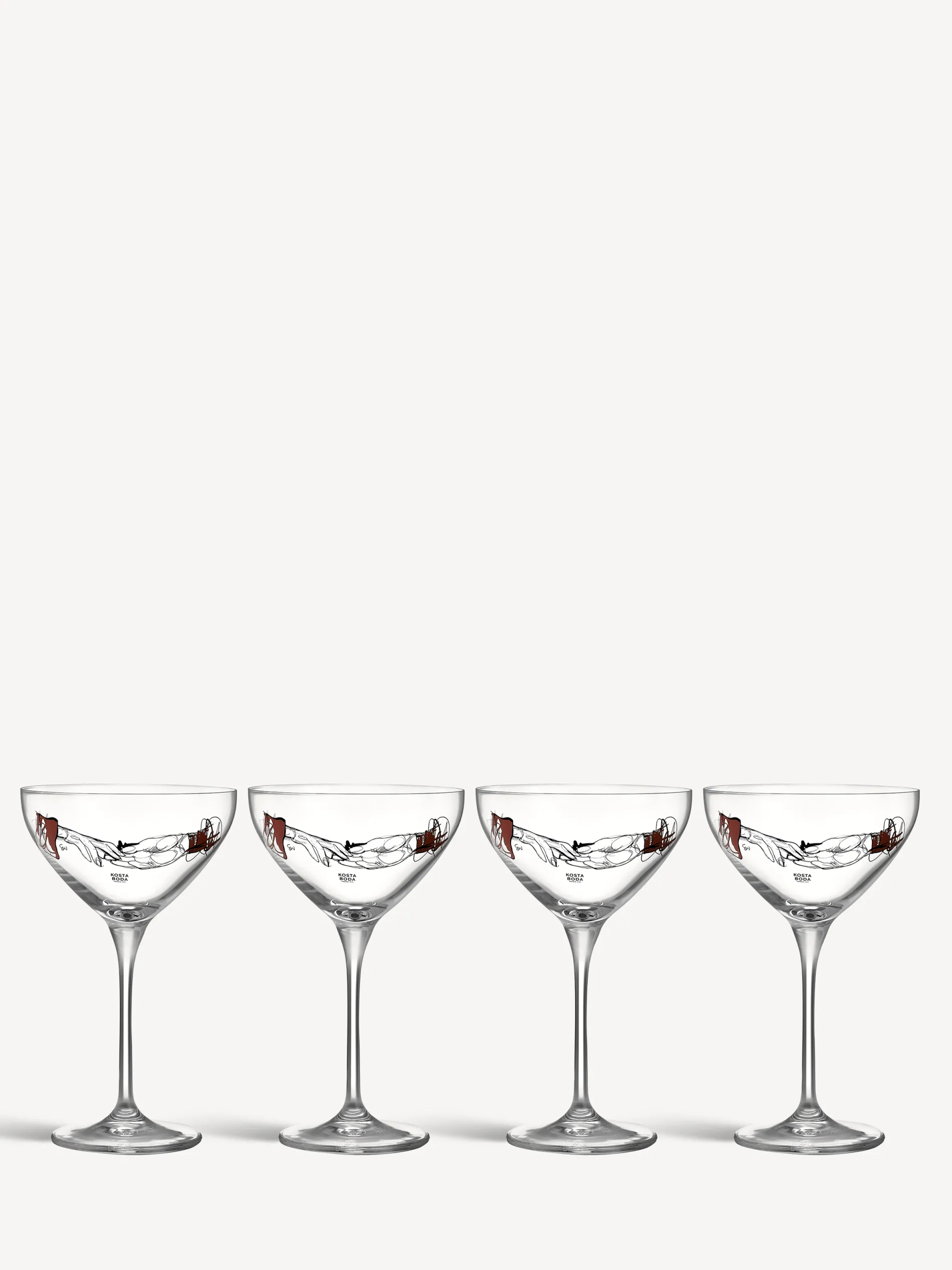 New All about you You and me together coupe champagneglas 32cl 4-pack All About You|Glas