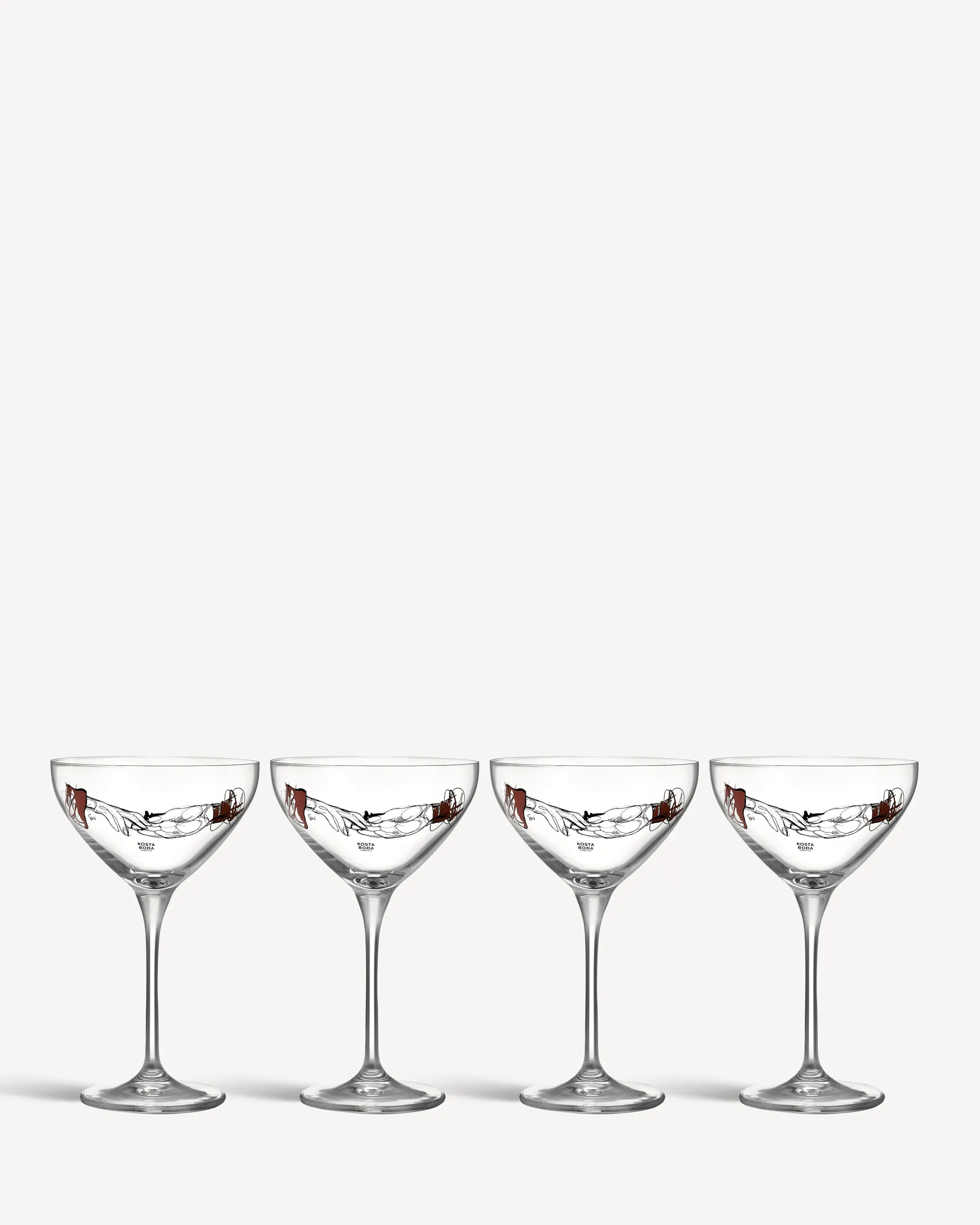 New All about you You and me together coupe champagneglas 32cl 4-pack All About You|Glas