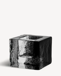 Hot Brick ljuslykta svart 75mm Brick|Ljuslyktor