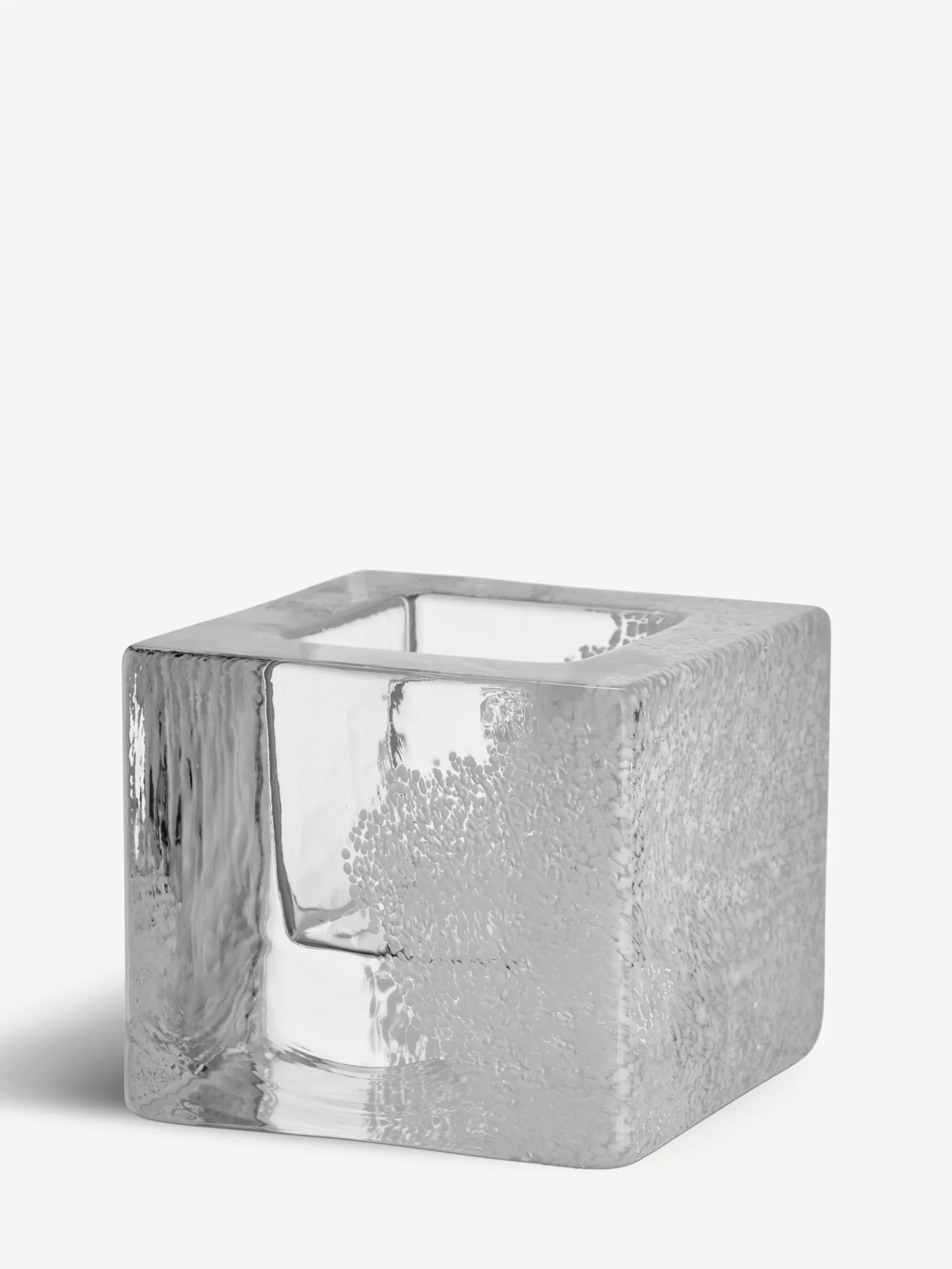 Discount Brick ljuslykta vit 75mm Brick|Ljuslyktor