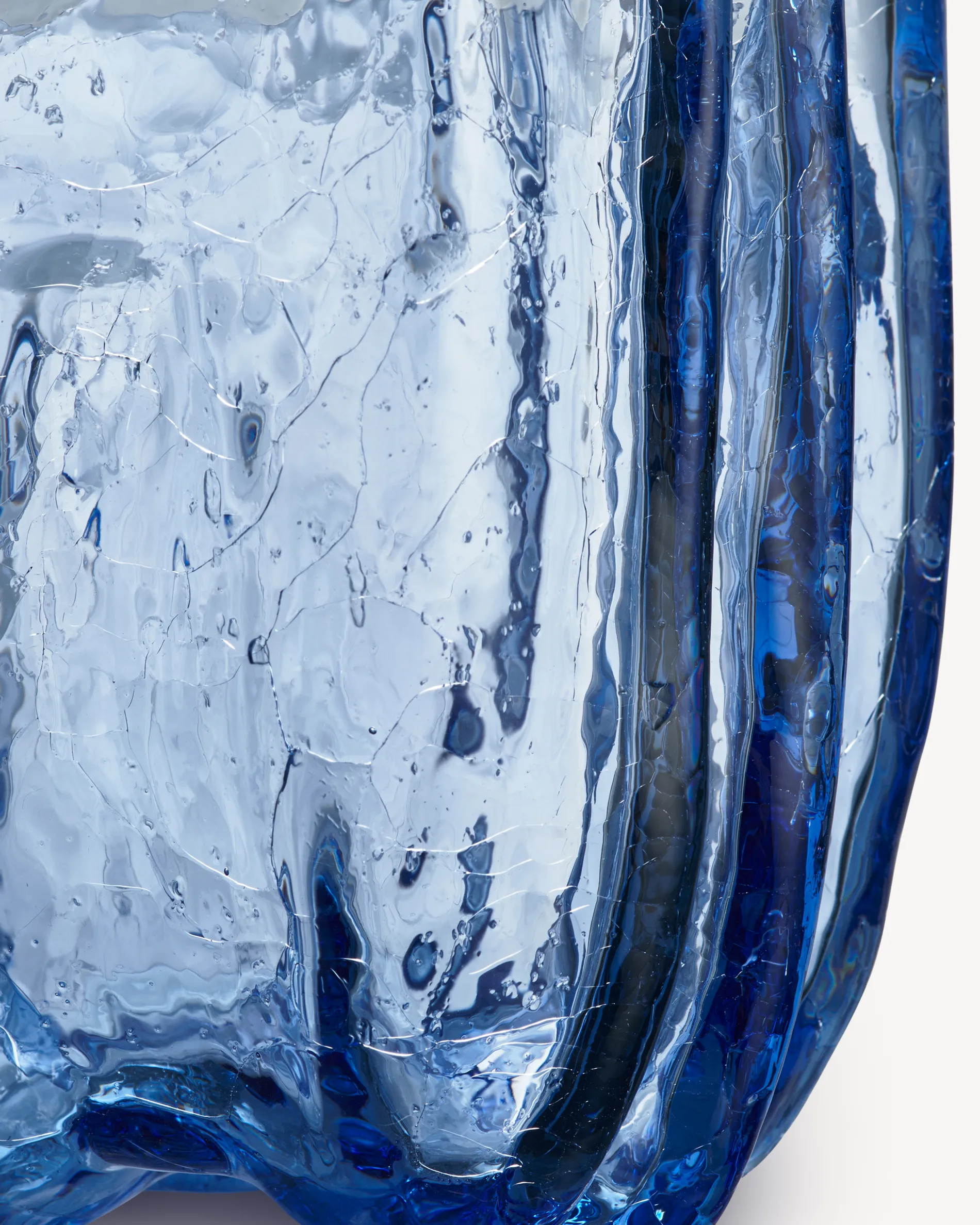 Fashion Crackle vas cirkulärt glas 175 mm Crackle|Vaser