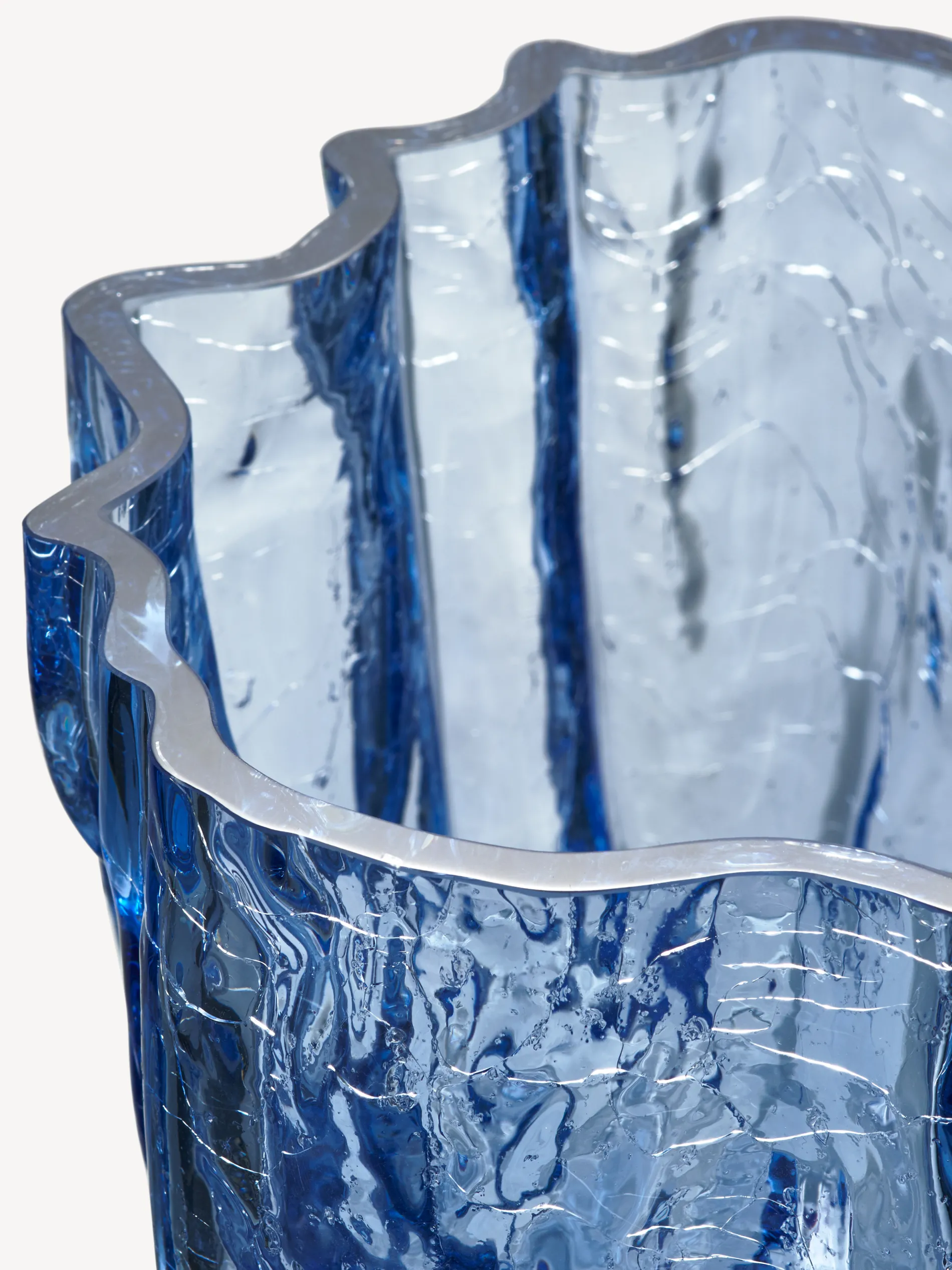 Fashion Crackle vas cirkulärt glas 175 mm Crackle|Vaser