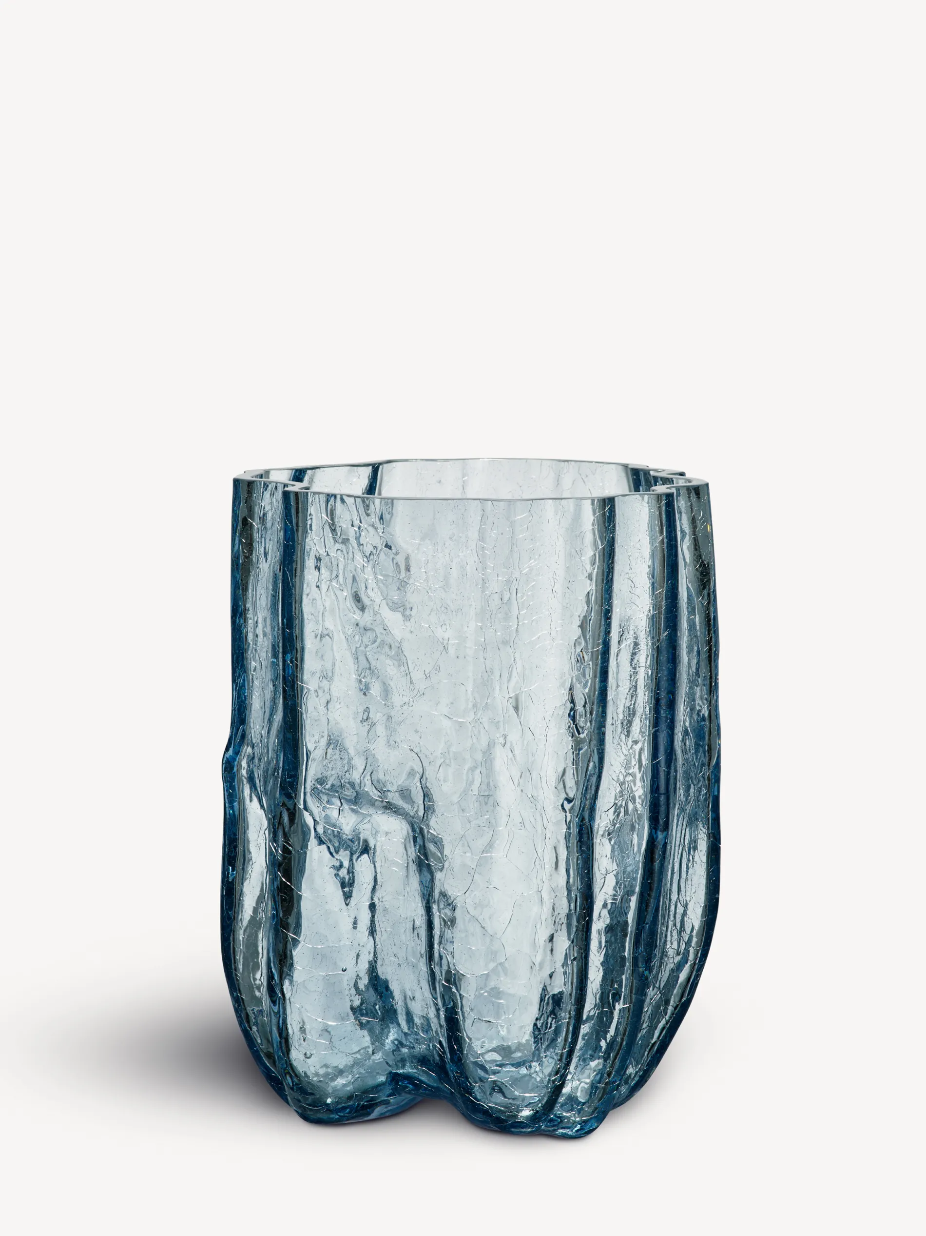 Fashion Crackle vas cirkulärt glas 270mm Crackle|Vaser