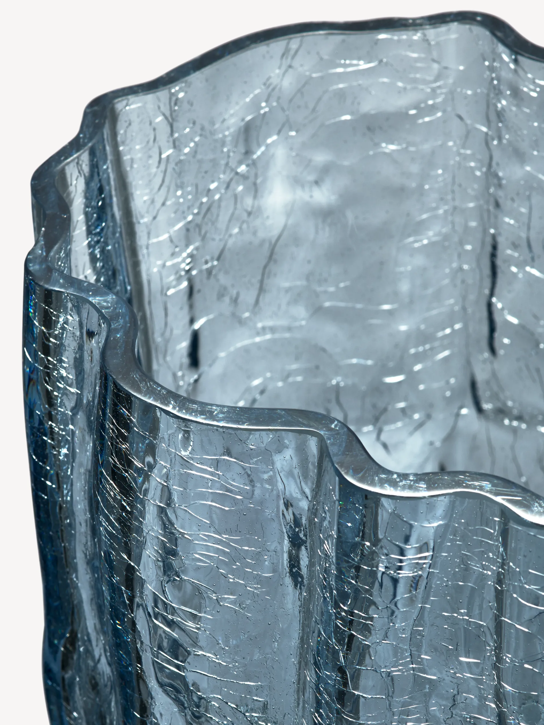 Fashion Crackle vas cirkulärt glas 270mm Crackle|Vaser